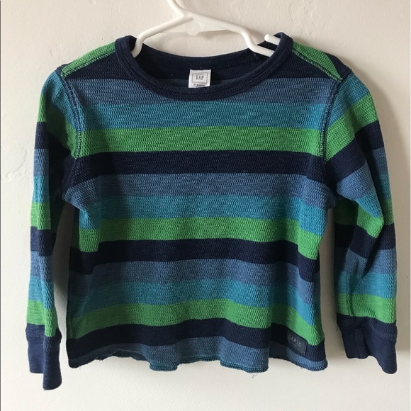 3T Gap Long Sleeved Striped Tee - Picture 8 of 12